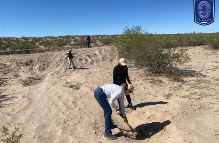 Realizan análisis forenses a restos localizados en San Agustín, Ciudad Juárez