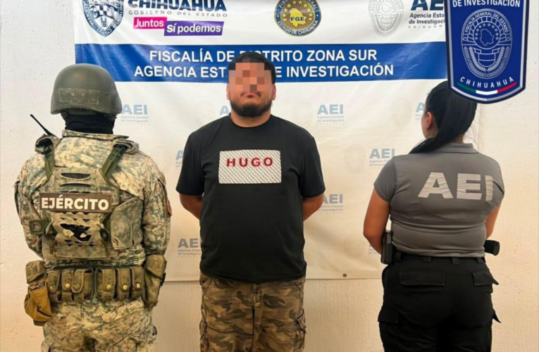 Detienen en Jiménez a hombre investigado por presuntos delitos contra la salud