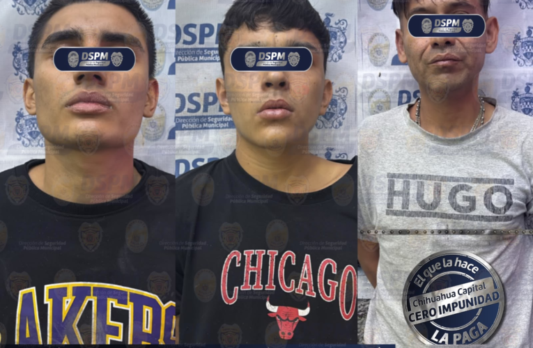 Detienen a tres hombres tras ataque armado en la colonia Infonavit Karike de Chihuahua